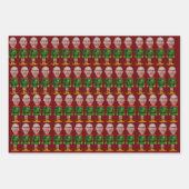 Gepersonaliseerde gezichtsfoto Elf Custom Face Chr Inpakpapier Vel (Voorkant)