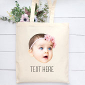 Gepersonaliseerde Gezichtsfoto Grappig Tote Bag