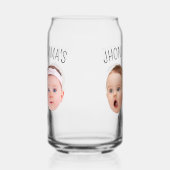 Gepersonaliseerde Gezichtsfoto Kinder, Moederdag G Blikvorm Glas (Links)