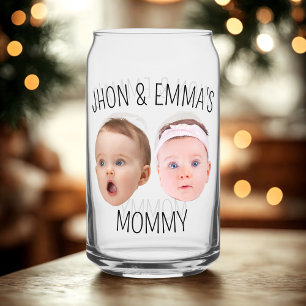 Gepersonaliseerde Gezichtsfoto Kinder, Moederdag G Blikvorm Glas