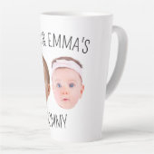 Gepersonaliseerde Gezichtsfoto Kinder, Moederdag G Latte Mok (Rechterhoek)