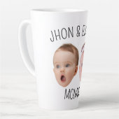 Gepersonaliseerde Gezichtsfoto Kinder, Moederdag G Latte Mok (Linkerhoek)