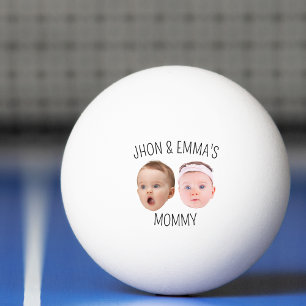 Gepersonaliseerde Gezichtsfoto Kinder, Moederdag G Pingpongbal