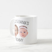 Gepersonaliseerde Gezichtsfoto Mok, Moederdag Gift Koffiemok (Voorkant links)