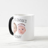 Gepersonaliseerde Gezichtsfoto Mok, Moederdag Gift Magische Mok (Voorkant links)