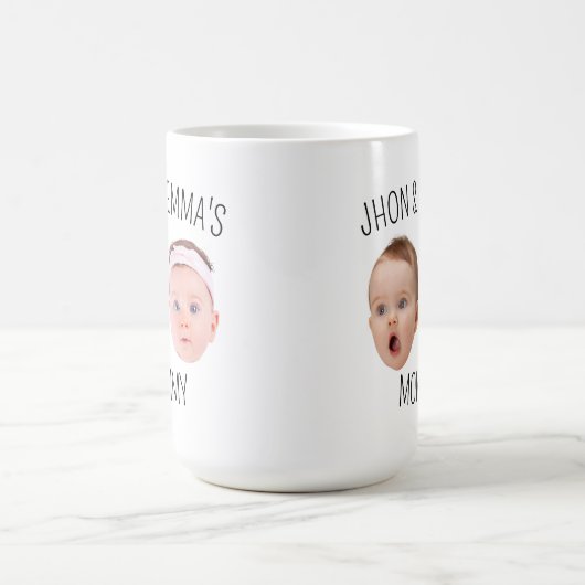 Gepersonaliseerde Gezichtsfoto Mok, Moederdag Gift Magische Mok (Midden)