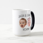 Gepersonaliseerde Gezichtsfoto Mok, Moederdag Gift Magische Mok (Voorkant rechts)