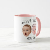 Gepersonaliseerde Gezichtsfoto Mok, Moederdag Gift Mok (Voorkant rechts)