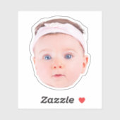 Gepersonaliseerde Gezichtsfoto Stickers, Aangepast Sticker (Vel)