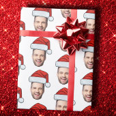 Gepersonaliseerde Gezichtsfoto Wrapping Paper, San Cadeaupapier