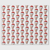 Gepersonaliseerde Gezichtsfoto Wrapping Paper, San Cadeaupapier (Vlak)