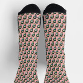 Gepersonaliseerde Gezichtskop Hot Pink Sokken (Top)