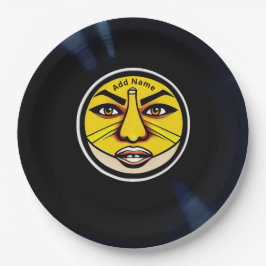 Gepersonaliseerde Gezichtsontwerp Partij Papier Bo Papieren Bordje