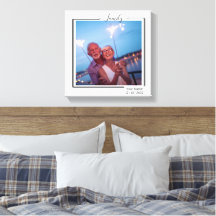 Gepersonaliseerde gezinsfoto en tekst typografie