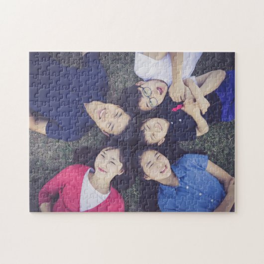Gepersonaliseerde gezinsfoto legpuzzel (Horizontaal)