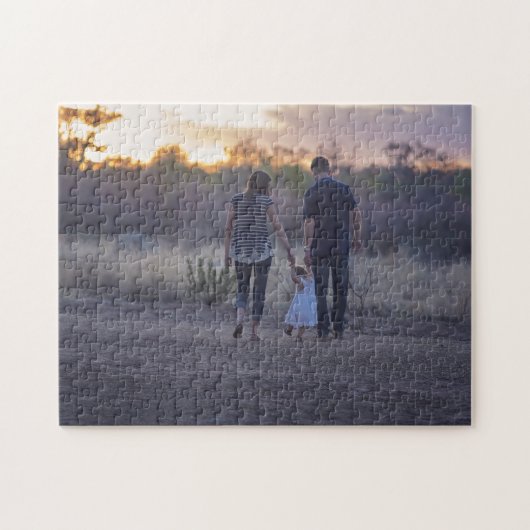 Gepersonaliseerde gezinsfoto legpuzzel (Horizontaal)