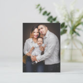 Gepersonaliseerde gezinsfoto op maat briefkaart (Staand voorkant)