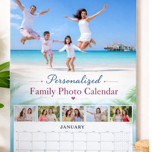 Gepersonaliseerde gezinsfotokalender Aangepaste af Kalender