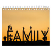 Gepersonaliseerde gezinsfotokalender Aangepaste af Kalender (Hoes)