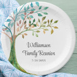 Gepersonaliseerde gezinshereniging - Gepersonalise Papieren Bordje<br><div class="desc">Deze unieke Family Reunion papieren borden zijn versierd met een waterverf stamboom en stijlvolle scripttypografie. Gemakkelijk aan te passen. Als we creëer ons kunstwerk zullen je dit exacte afbeelding van andere ontwerpers niet vinden. Originele Waterverf © Michele Davies.</div>
