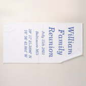 Gepersonaliseerde gezinshereniging handdoeken (Badhanddoek)