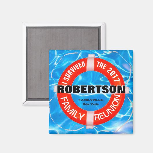 Gepersonaliseerde gezinshereniging Magnet (Voorkant / Achterkant)