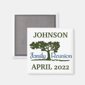 Gepersonaliseerde gezinshereniging Magnet (Voorkant / Achterkant)