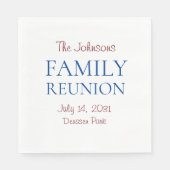 Gepersonaliseerde gezinshereniging Napkins Servet (Voorkant)