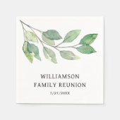 Gepersonaliseerde gezinshereniging servet (Voorkant)