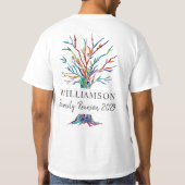 Gepersonaliseerde gezinshereniging t-shirt (Achterkant)