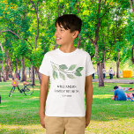 Gepersonaliseerde gezinshereniging t-shirt<br><div class="desc">Dit stijlvolle familie reünie T-shirt is ingericht met waterverf groen. Gemakkelijk aan te passen. Verwijder gewoon de datum als je het T-shirt vele jaren wilt gebruiken. Gebruik het ontwerpgereedschap om de tekstgrootte, -stijl of -kleur te wijzigen. Dit T-shirt maakt een geweldig familiereünie keepsake cadeau. Omdat we ons kunstwerk creëer, zult...</div>