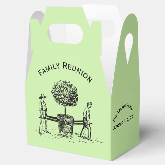 Gepersonaliseerde gezinsreünie gunstbox Save Tree  Bedankdoosjes (Geopend)