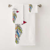 Gepersonaliseerde gezinstalletje bad handdoek (Insitu)