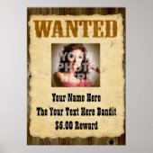 Gepersonaliseerde Gezochte Oude Posters van de Fot (Voorkant)