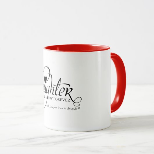 Gepersonaliseerde gezoete cadeaus voor Dochter Mok (Voorkant rechts)