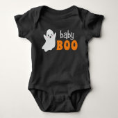 Gepersonaliseerde Ghost Baby Boo Halloween Romper (Voorkant)