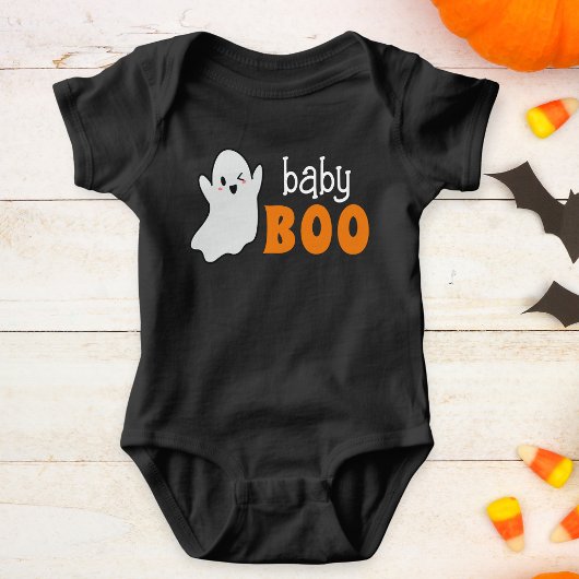 Gepersonaliseerde Ghost Baby Boo Halloween Romper