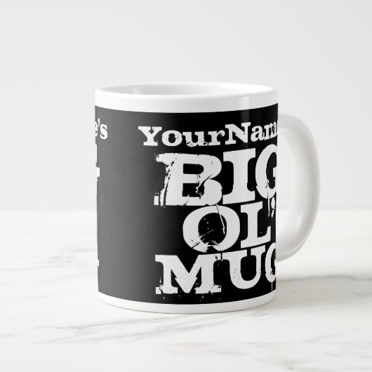Gepersonaliseerde Giant Big Ol' Mok Jumbo Koffie M (Voorkant rechts)