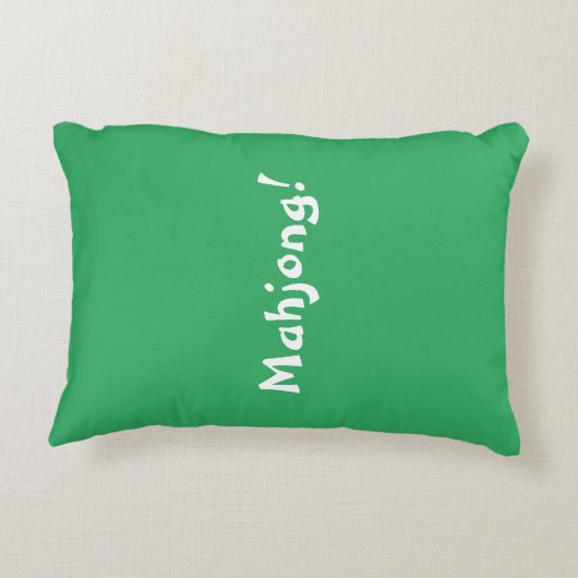 Gepersonaliseerde Giant Mahjong Tegel | Karakter 3 Accent Kussen (Achterkant)