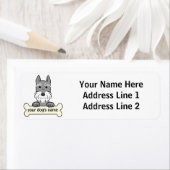 Gepersonaliseerde Giant Schnauzer Etiket (Insitu)