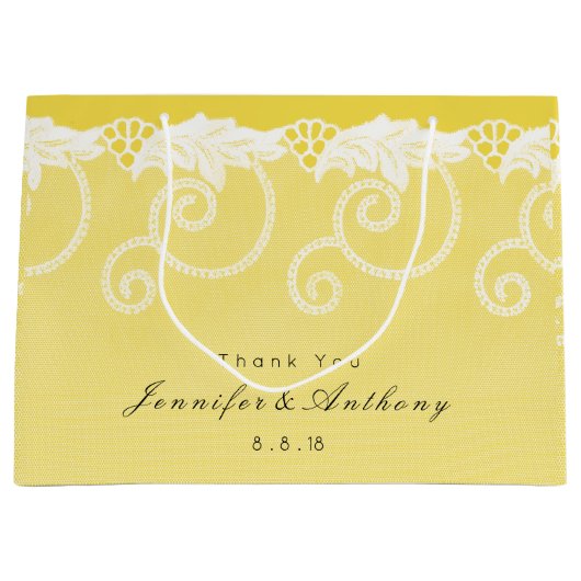 Gepersonaliseerde Gift Bag Gele Zon Koninklijke Ka Groot Cadeauzakje (Voorkant)