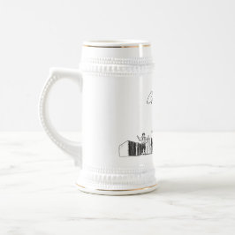Gepersonaliseerde Gift Dallas Skyline Beer Stein Bierpul