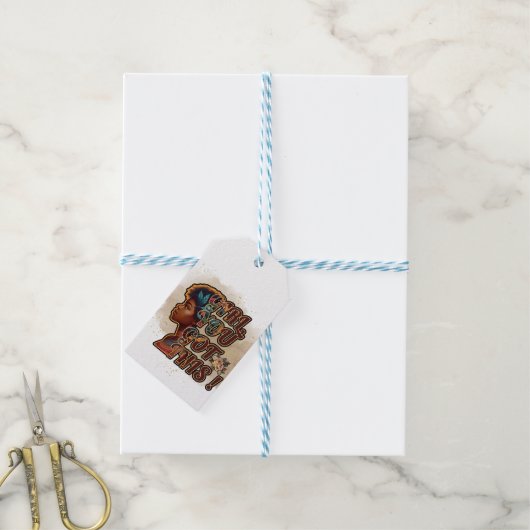 Gepersonaliseerde Gift Labels – Meisje, je hebt di Cadeaulabel (Met Touw)