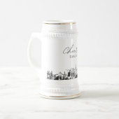 Gepersonaliseerde Gift Mesa Arizona sketch sketch Bierpul (Voorkant links)