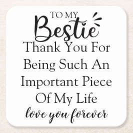 Gepersonaliseerde Gift Quote voor Vrouwen Beste Vr Kartonnen Onderzetters