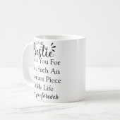 Gepersonaliseerde Gift Quote voor Vrouwen Beste Vr Koffiemok (Voorkant links)