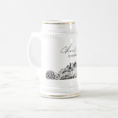 Gepersonaliseerde Gift Seattle Skyline Beer Stein Bierpul (Voorkant links)