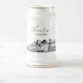 Gepersonaliseerde Gift Seattle Skyline Beer Stein Bierpul