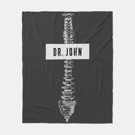 Gepersonaliseerde Gift voor Chiropractor, Spine Do Fleece Deken (Voorkant)