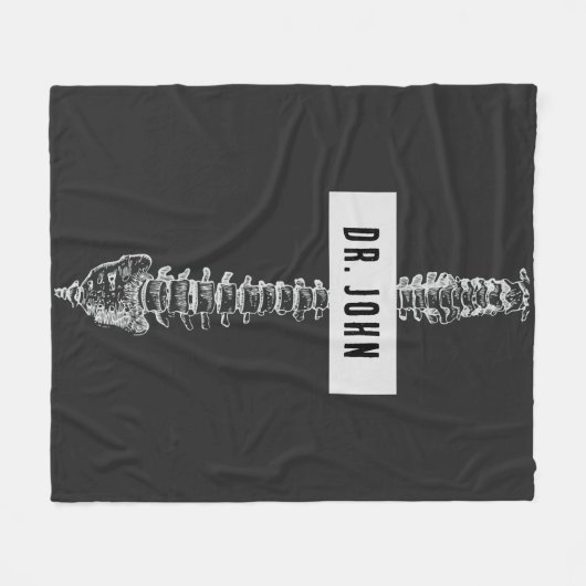Gepersonaliseerde Gift voor Chiropractor, Spine Do Fleece Deken (Voorkant (Horizontaal))